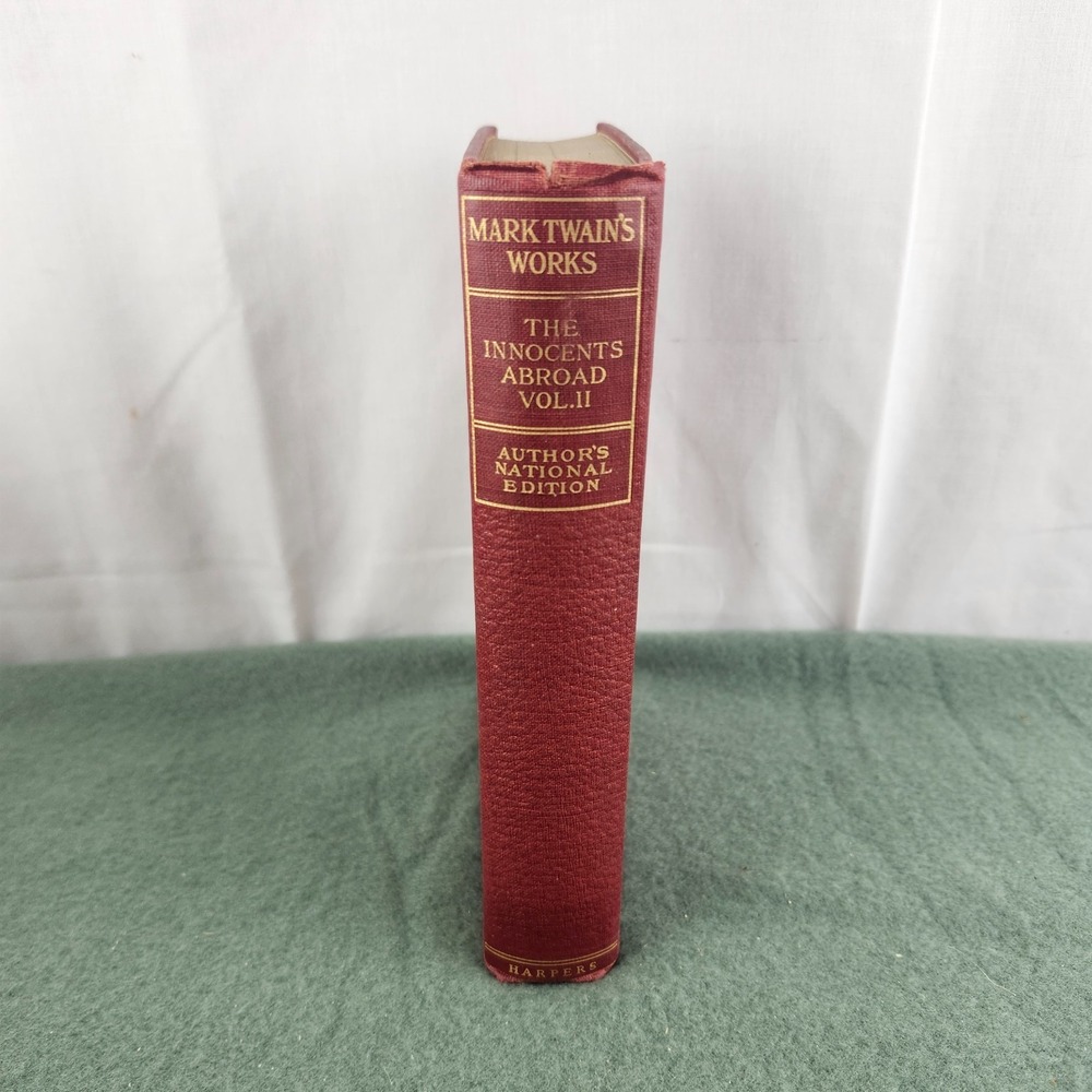 Mark Twain's Works The Innocents Abroad Vol II Author's National Ed Harpers 1911